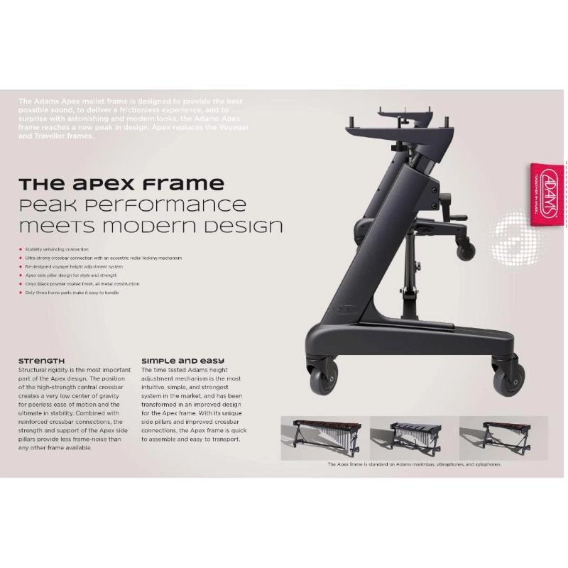 Adams VSNA31S Vibrafono Solist APEX Silver Bars 50-38mm no motor 3.1 octaves