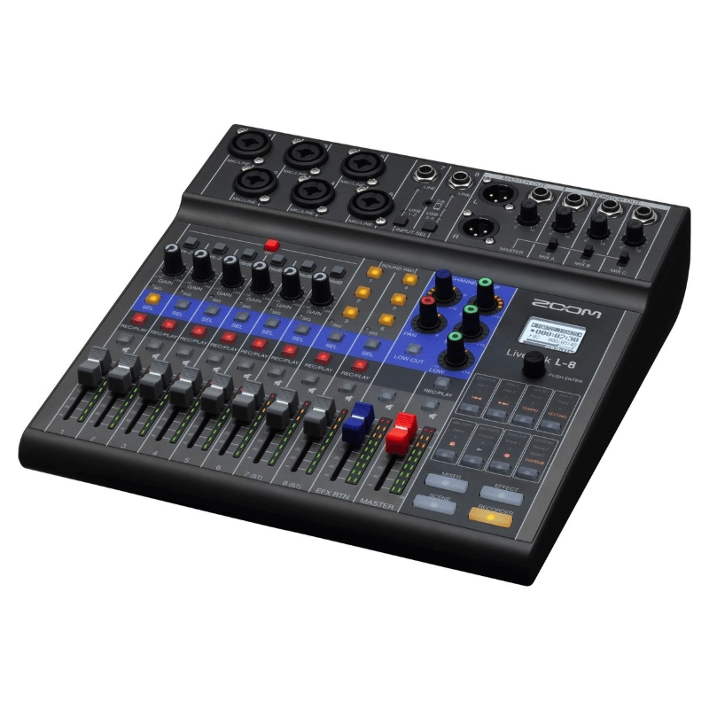 Zoom LiveTrak L8 Mixer Digitale 8 Canali con Registratore Digitale 12 Tracce