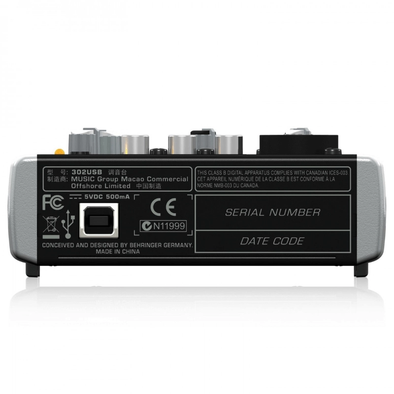 Behringer Xenyx 302USB Mixer Passivo 5 Ingressi