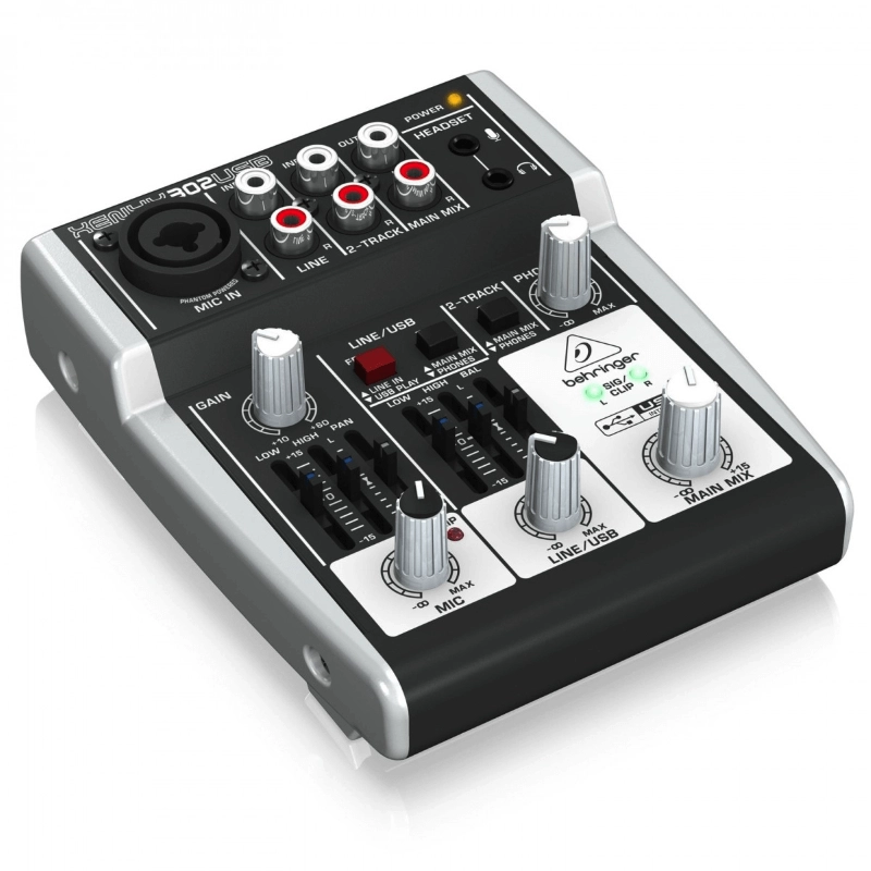 Behringer Xenyx 302USB Mixer Passivo 5 Ingressi