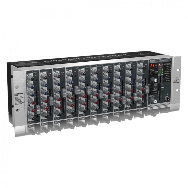 Behringer Eurorack RX1202FX Mixer Passivo a Rack 12 Ingressi con Preamp Xenyx ed Effetti