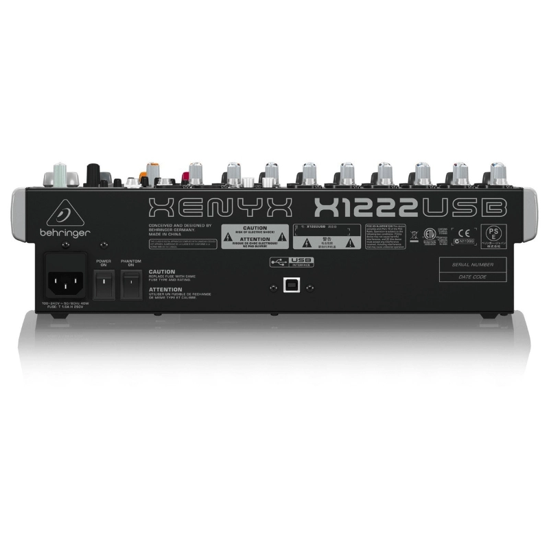 Behringer Xenyx X1222USB Mixer Passivo 16 Ingressi con Processore Effeti e Interfaccia Audio USB