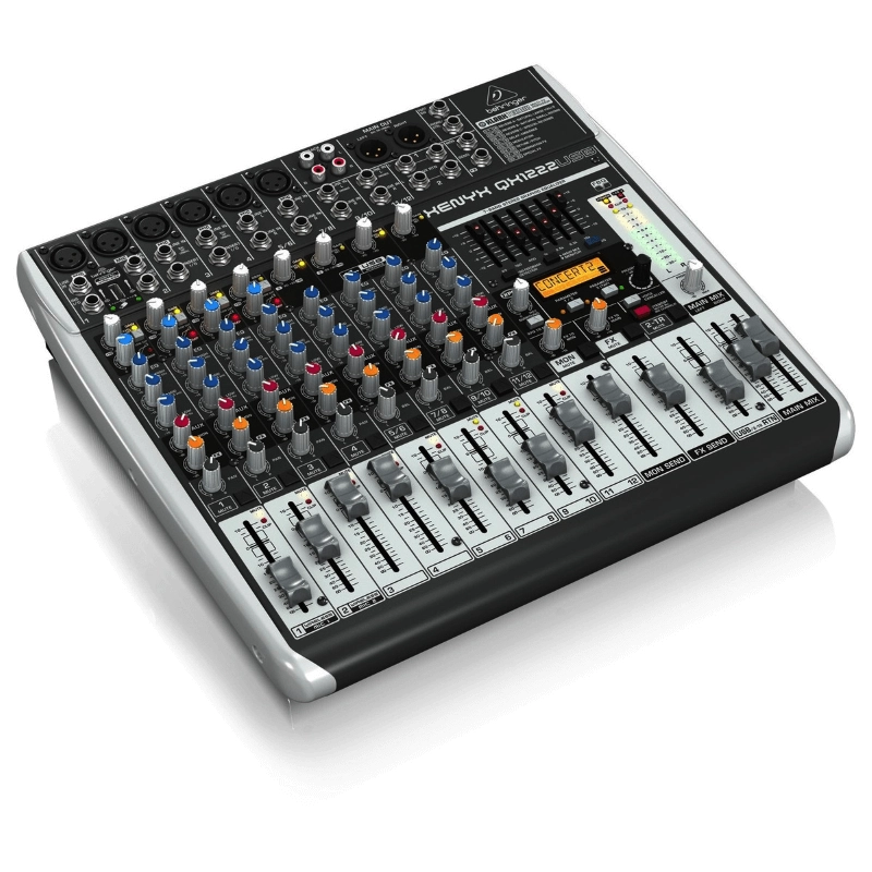 Behringer Xenyx QX1222USB Mixer Passivo 16 Ingressi con Processore Effeti e Interfaccia Audio USB e Wireless