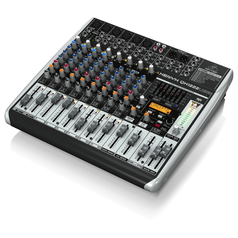 Behringer Xenyx QX1222USB Mixer Passivo 16 Ingressi con Processore Effeti e Interfaccia Audio USB e Wireless