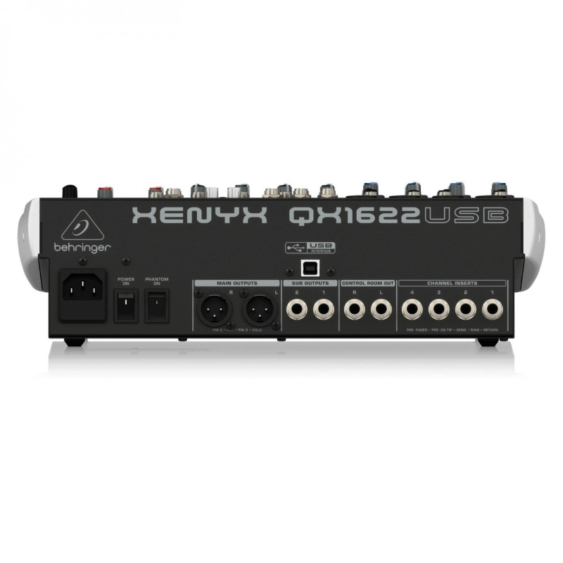 Behringer Xenyx QX1622USB Mixer Passivo 16 Ingressi con Interfaccia Audio USB