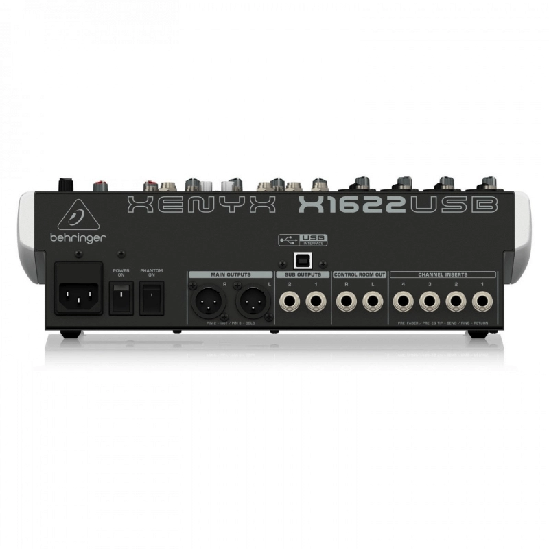 Behringer Xenyx X1622USB Mixer Passivo 16 Ingressi con Interfaccia Audio USB ed Effetti