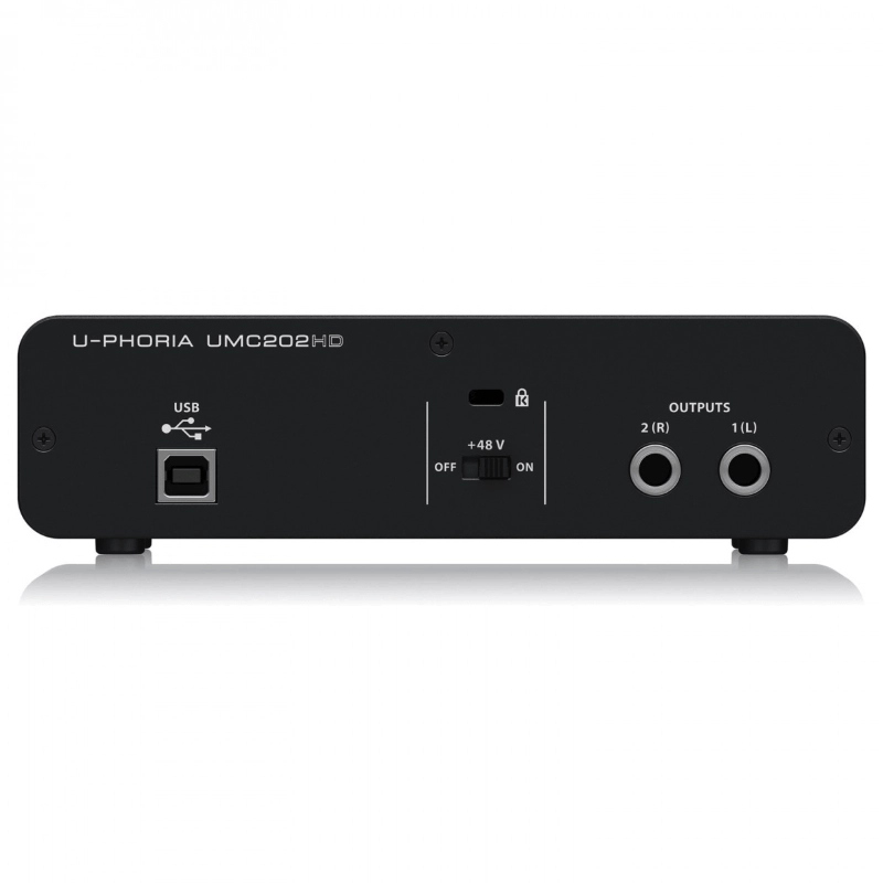 Behringer UMC202HD Interfaccia Audio USB 2X2 24 BIT/192kHZ con Preamp Midas