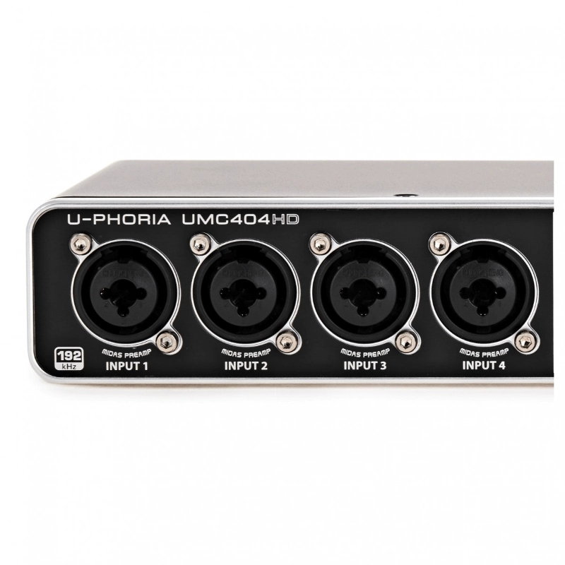 Behringer UMC404HD Interfaccia Audio 4x4 MIDI/USB con Preamp Midas e Phantom +48V