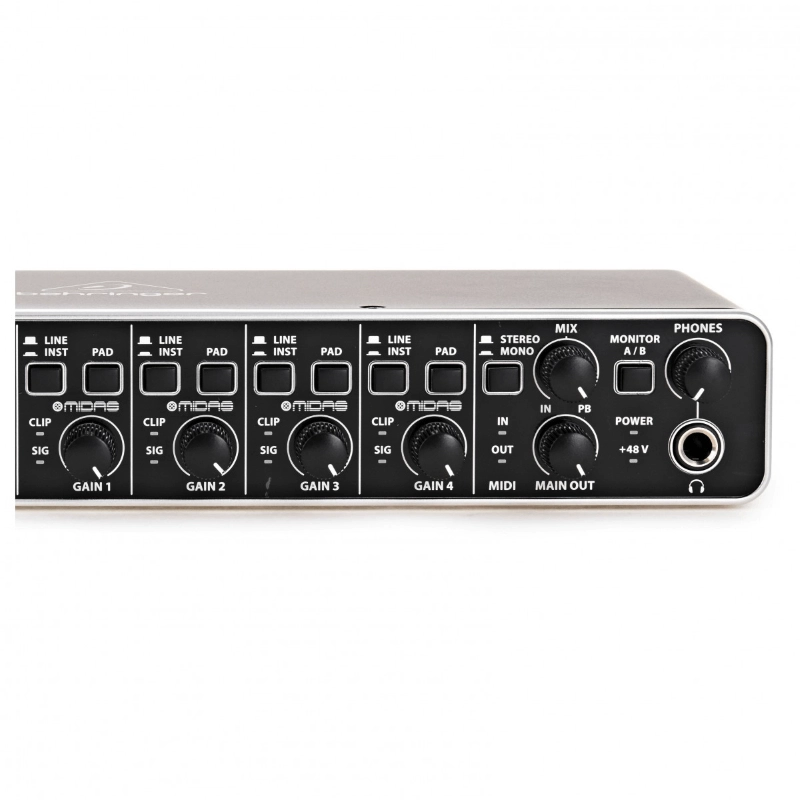 Behringer UMC404HD Interfaccia Audio 4x4 MIDI/USB con Preamp Midas e Phantom +48V