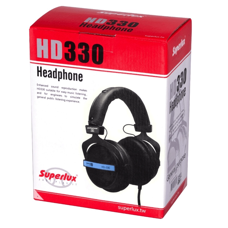 Superlux HD330 Cuffia da Studio Semiaperta Dinamica