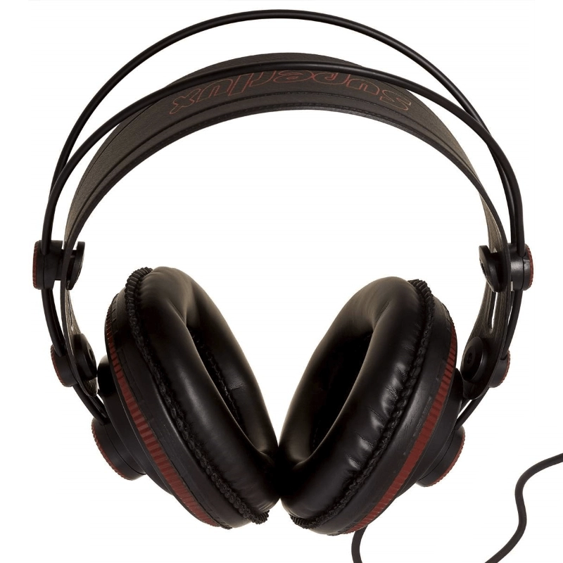 Superlux HD681 Cuffia da Studio Semiaperta Ciurcumaurale Dinamica Rossa/Nera