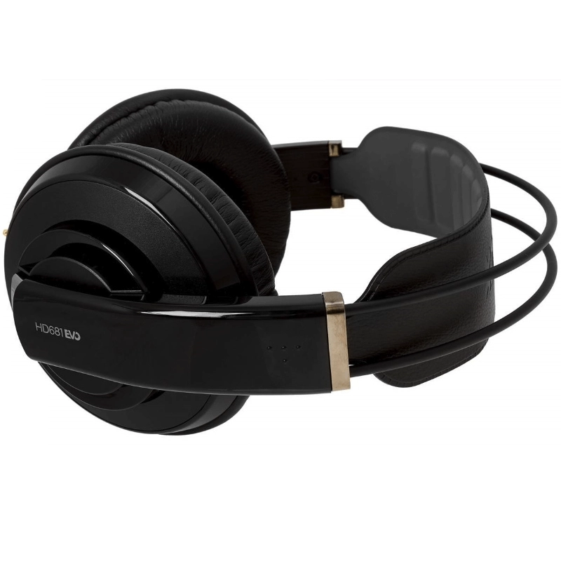 Superlux HD681 EVO BK Cuffia da Studio Semiaperta Circumaurale Dinamica Chiusa Nera