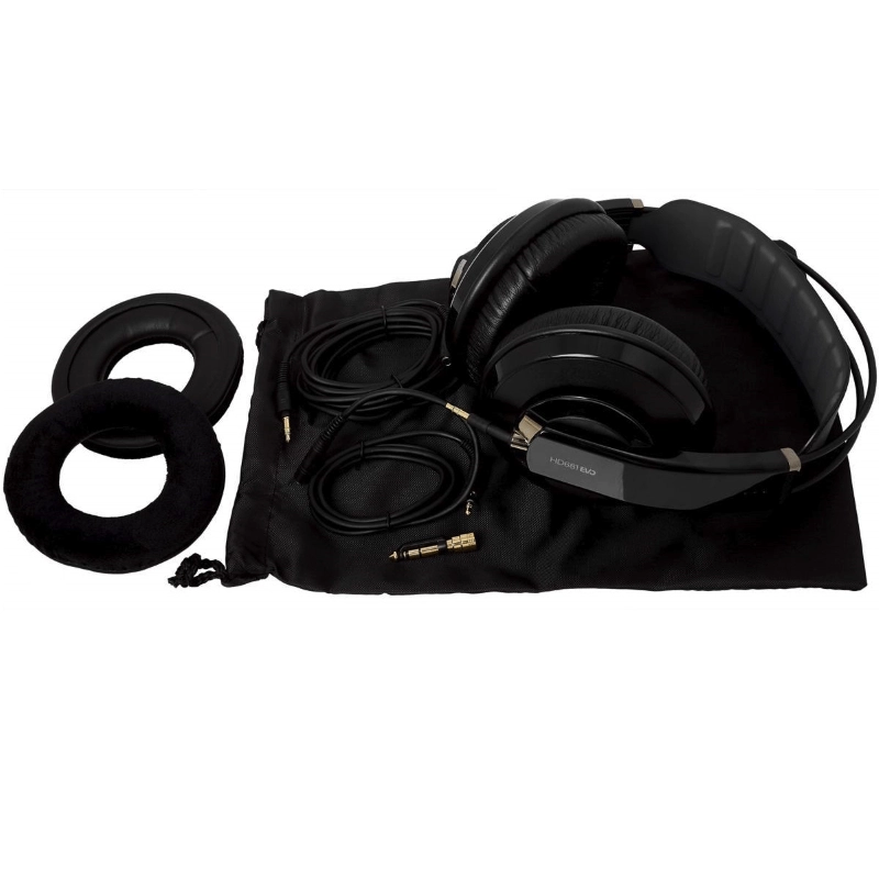 Superlux HD681 EVO BK Cuffia da Studio Semiaperta Circumaurale Dinamica Chiusa Nera