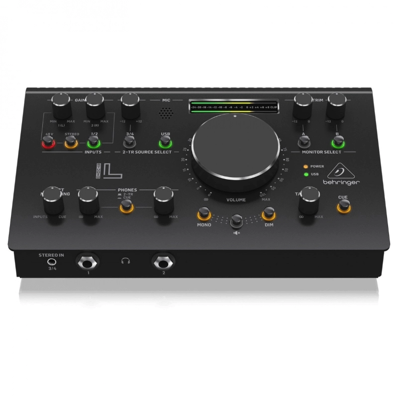 Behringer Studio L Controller per Monitor 4 in/ 2 out con Interfaccia Audio e Preamplificatori Midas