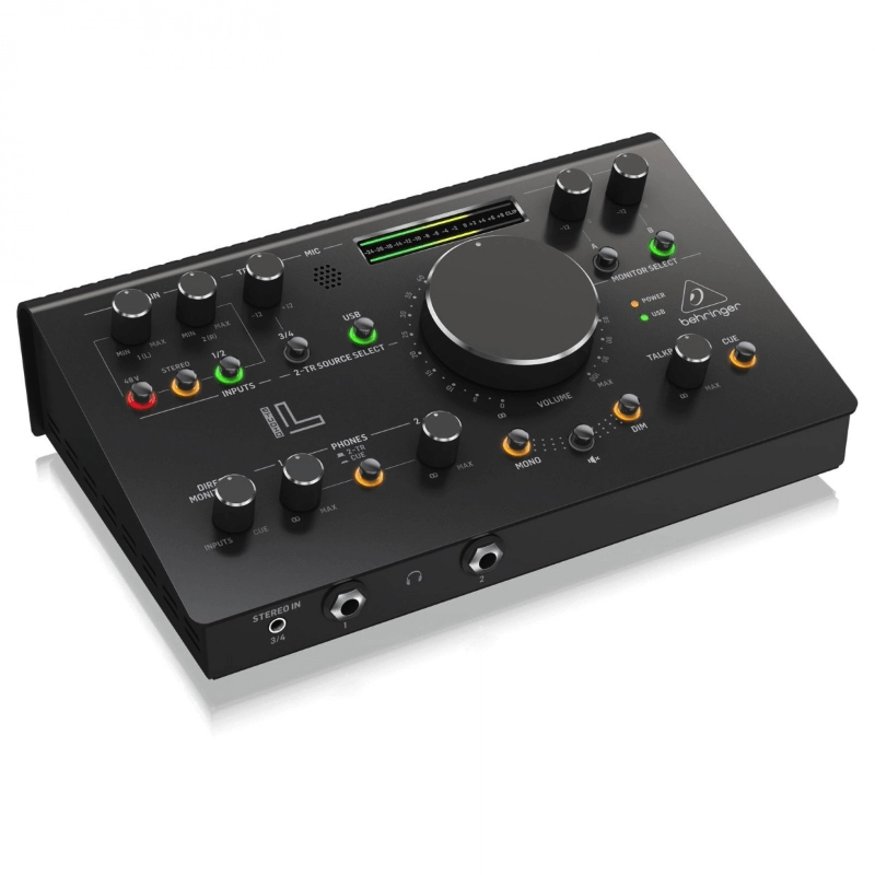 Behringer Studio L Controller per Monitor 4 in/ 2 out con Interfaccia Audio e Preamplificatori Midas