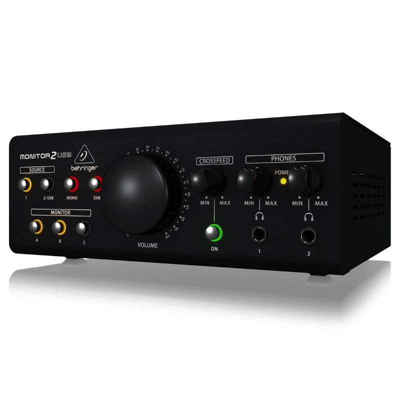 Behringer MONITOR2 USB Centro di Monitoraggio per Speaker e Cuffie USB con Controllo VCA