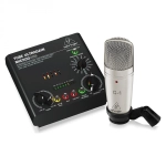 Behringer Voice Studio Kit per la Registrazione con Microfono a Condensatore, Preamp a Valvole e Interfaccia Audio USB