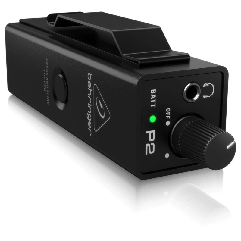Behringer Powerplay P2 Amplificatore per Cuffia con Gancio per Cintura In-Ear Monitoring