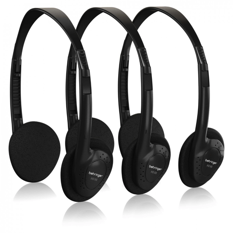 Behringer HO66 Set di 3 Cuffie Stereo Nere