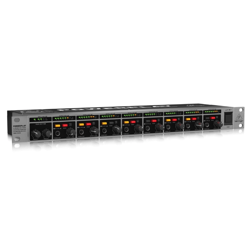 Behringer HA8000 V2 Powerplay Amplificatore e Mixer per Cuffie da 8 Canali