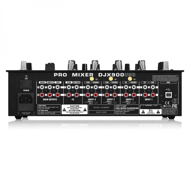 Behringer DJX900 USB Mixer 5 Canali USB con Effetti Digitali e Crossfader Ottico
