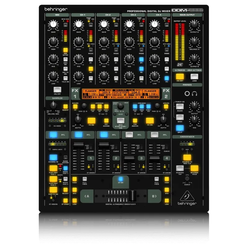 Behringer DDM4000 Mixer DJ Digitale 5 Canali MIDI on Campionatore ed Effetti