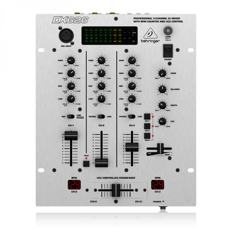 Behringer DX626 Mixer DJ 3 Canali con Controllo VCA