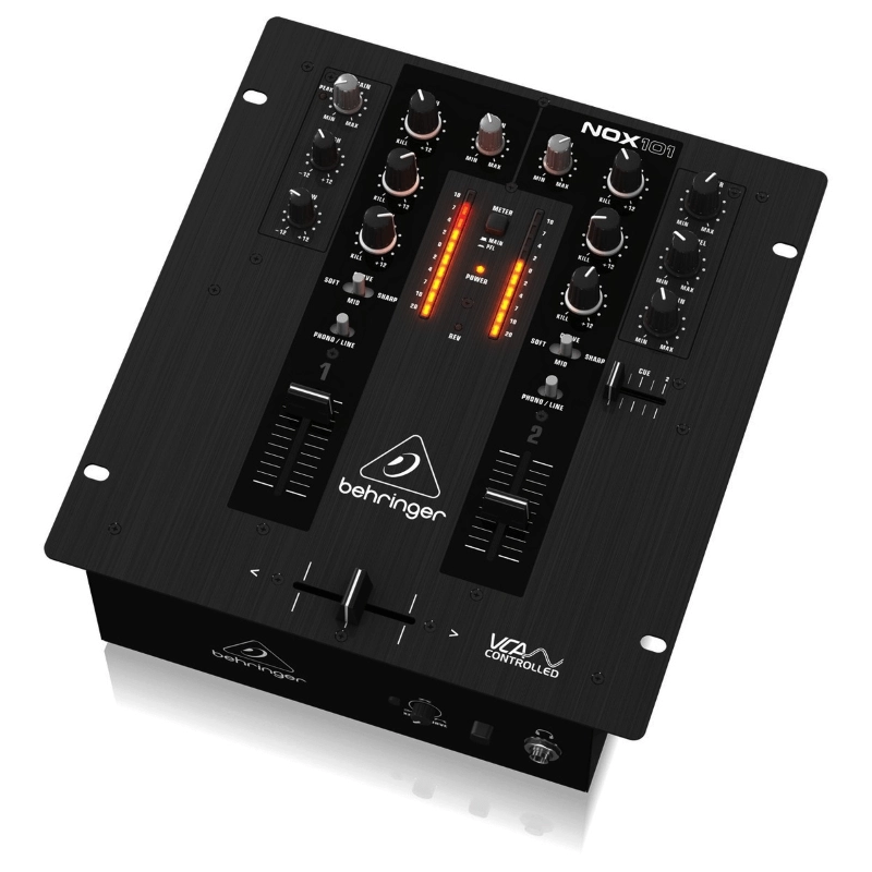 Behringer NOX101 Mixer DJ 2 Canali con Crossfader Ultraglide