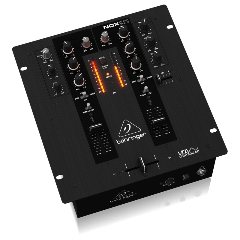 Behringer NOX101 Mixer DJ 2 Canali con Crossfader Ultraglide