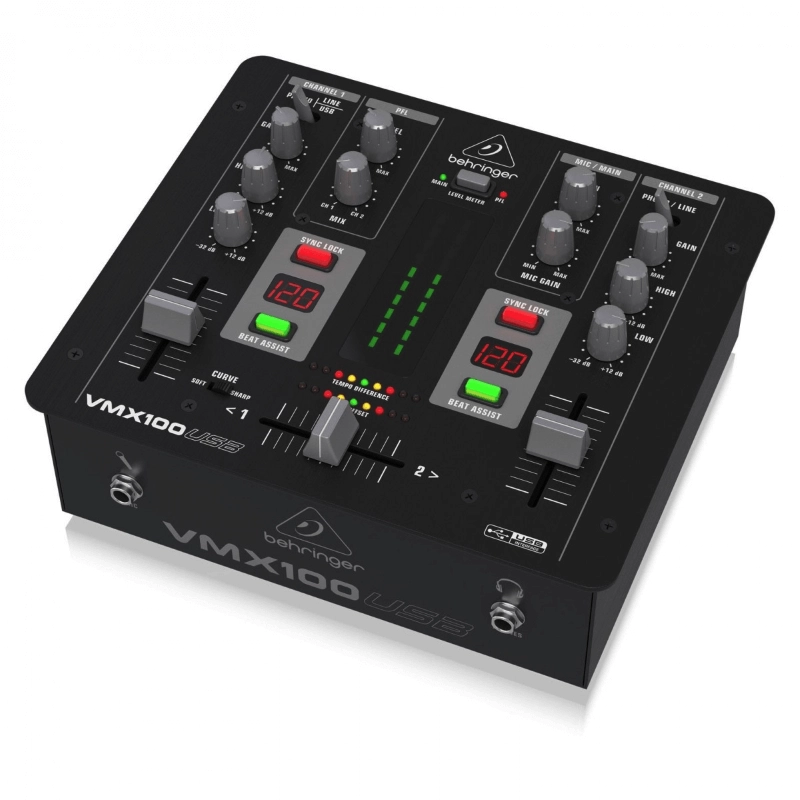 Behringer VMX100USB Mixer 2 Canali USB per DJ