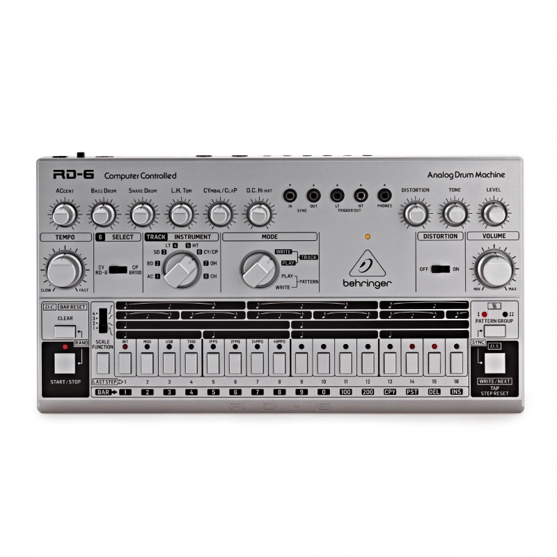 Behringer RD6 SR Rhythim Silver Drum Machines