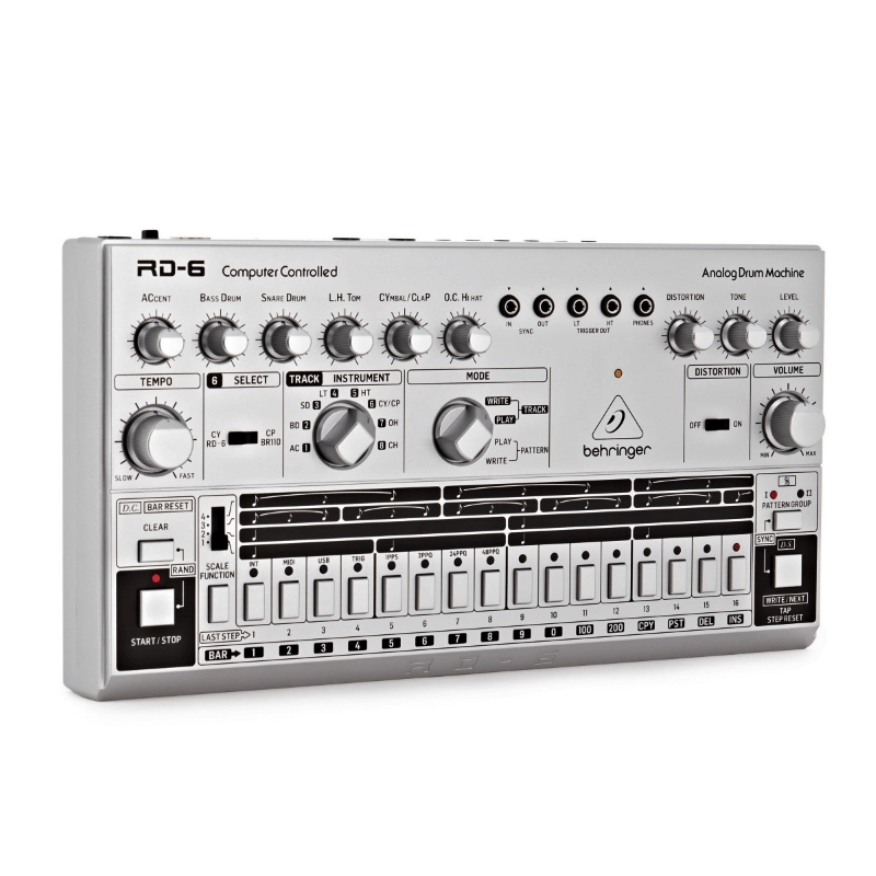 Behringer RD6 SR Rhythim Silver Drum Machines