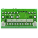 Behringer RD6 LM Drum Machine Analogica con 8 Suoni, Sequencer 16 Step ed Effetti di Distorsione Verde