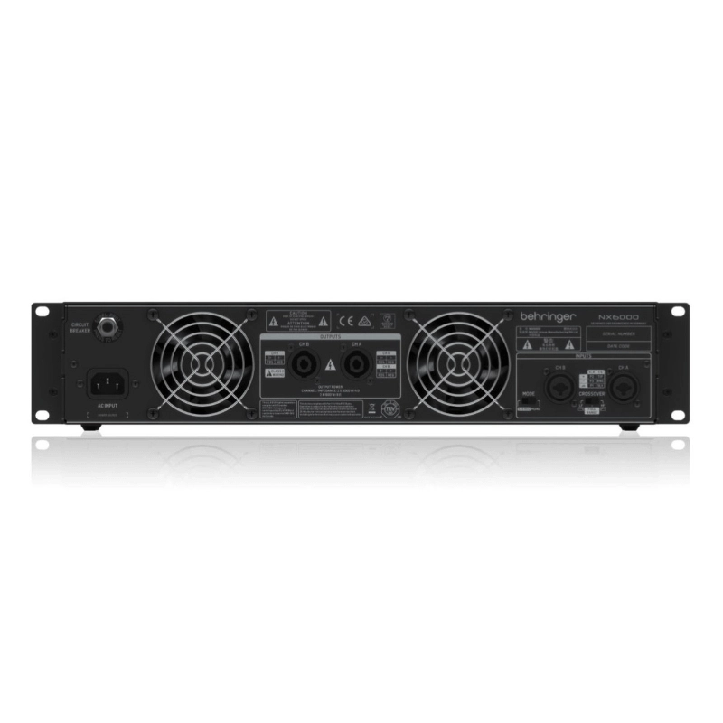 Behringer NX6000 Amplificatore di Potenza con Compensazione Automatica dell'impedenza 6000W