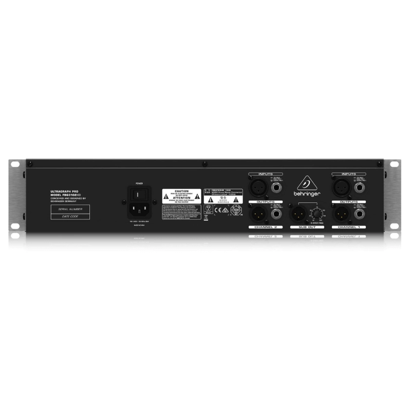 Behringer FBQ3102HD Equalizzatore Grafico 31 Bande Stereo