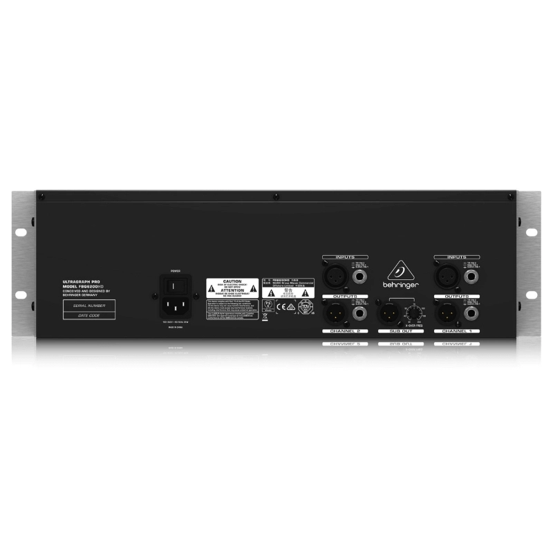 Behringer FBQ6200HD Equalizzatore Grafico 31 Bande Stereo HD