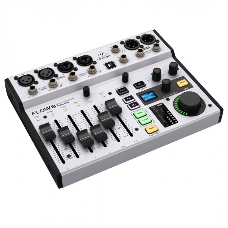Behringer Flow 8 Mixer Digitale Bluetooth 8 canali Controllabile Wireless da APP