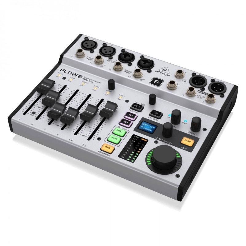 Behringer Flow 8 Mixer Digitale Bluetooth 8 canali Controllabile Wireless da APP