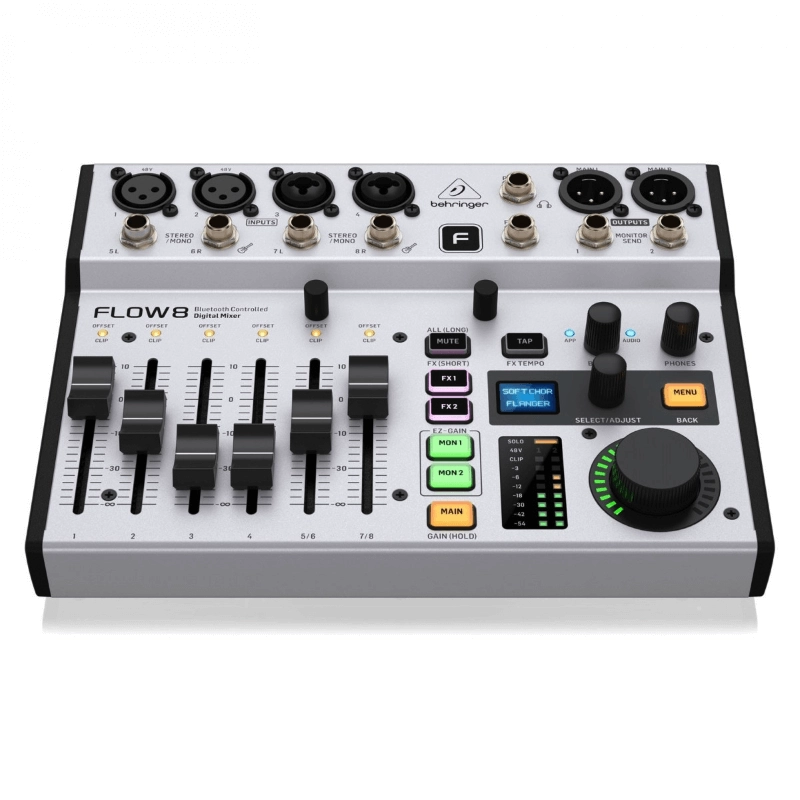 Behringer Flow 8 Mixer Digitale Bluetooth 8 canali Controllabile Wireless da APP