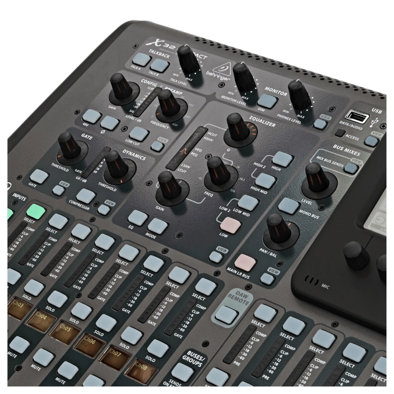 Behringer X32 COMPACT Mixer Digitale 40 In, 25 Bus, 16 Mic Pramp