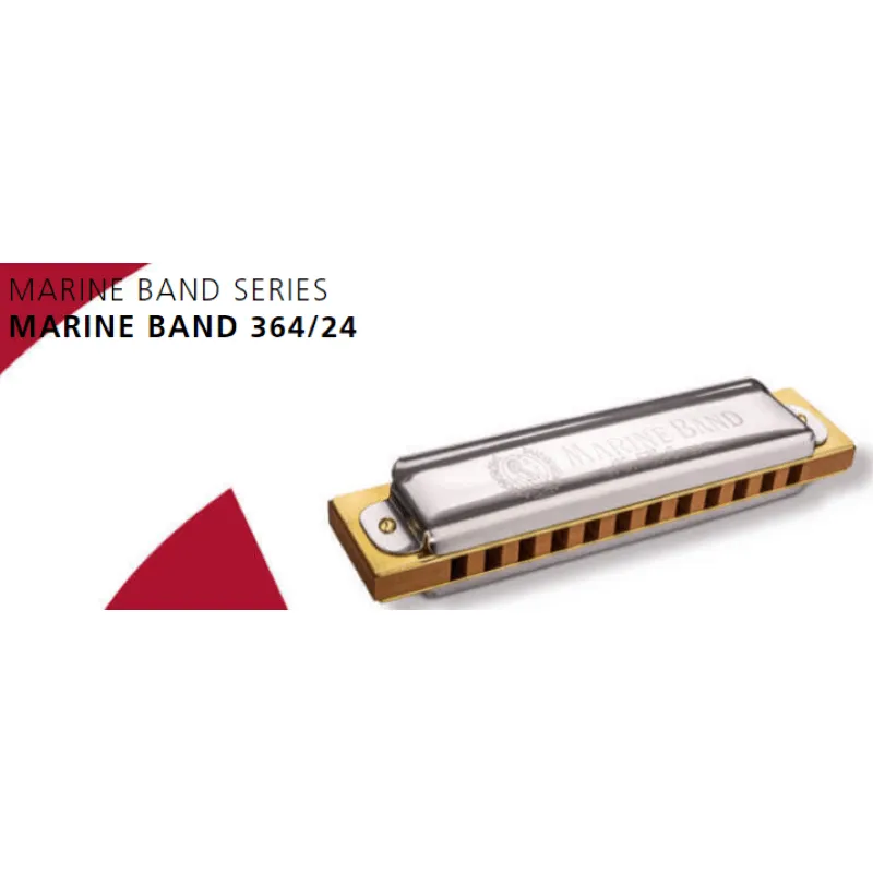 Hohner Marine Band 364/24 C 24 voci in Do (12 fori) Armonica
