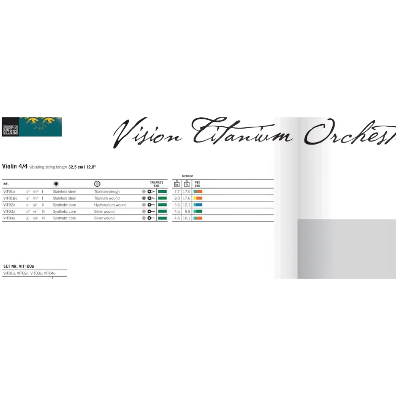 Thomastik Vision VIT03o Titanio Re Orchestra Violino