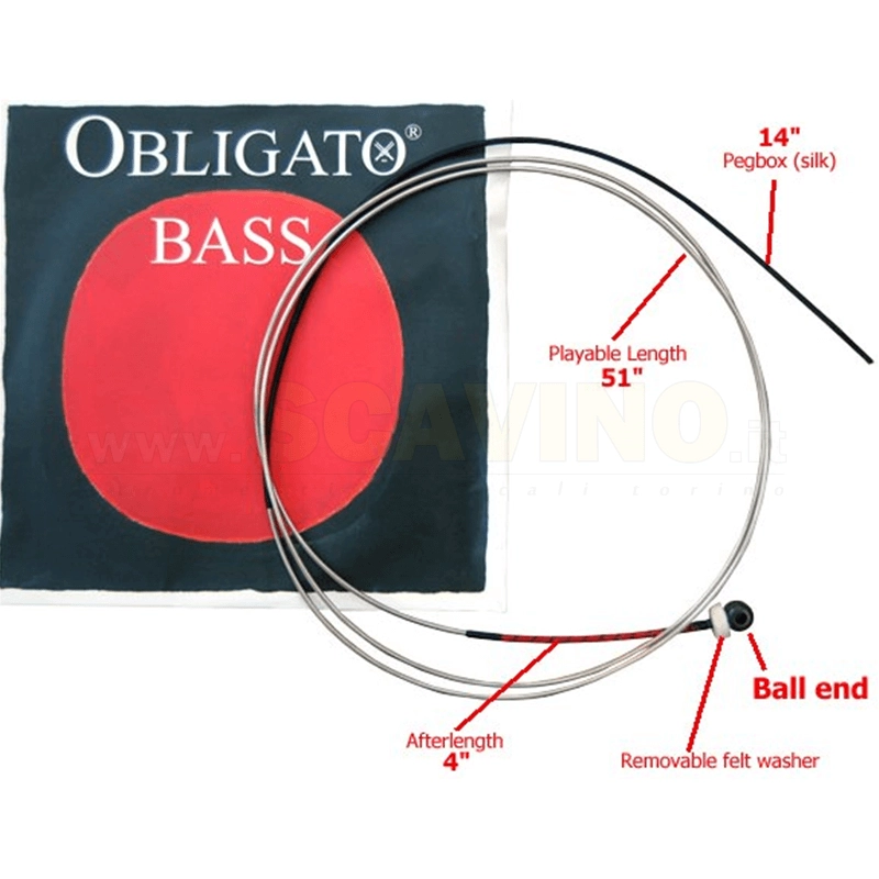Pirastro Obligato Contrabbasso Mittel 3/4