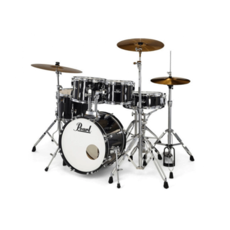 PEARL RS585BC/C31 Batteria 18 10 12 14 13 Roadshow Jet Black con Hardware e Piatti Sabian 20 16 14