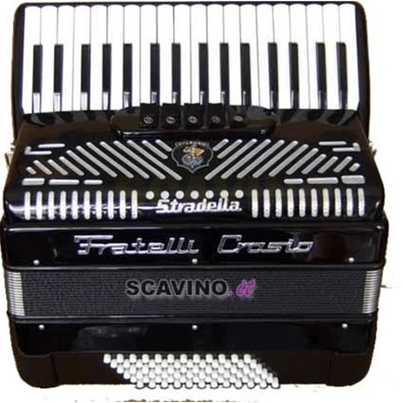 Fisarmonica Crosio 72 Bassi 34 Tasti 5 Registri Nera