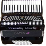 Fisarmonica Crosio 72 Bassi 34 Tasti 5 Registri Nera