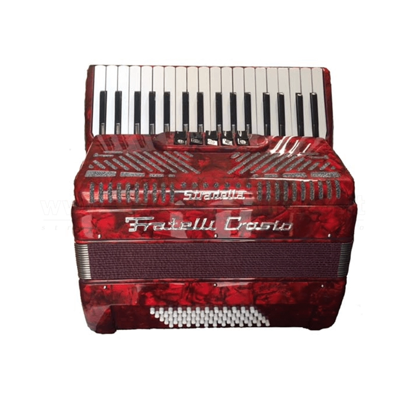 Fisarmonica CROSIO 60 Bassi 34 Tastii Rossa