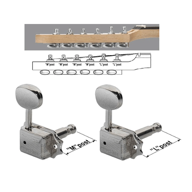 Wilkinson 162-NL-4M2L Set meccaniche per chitarra acustica