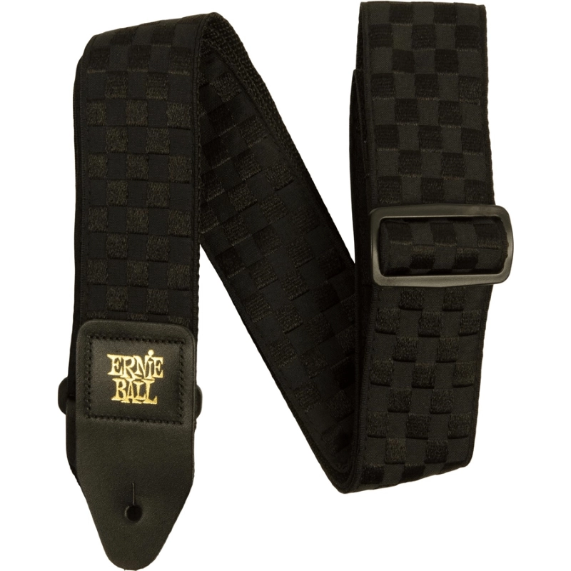 Ernie Ball 5341 Black Checkers Jacquard Strap