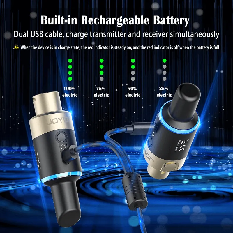 JOYO MW-1 SISTEMA WIRELESS 5.8GHz Trasmettitore per Microfoni